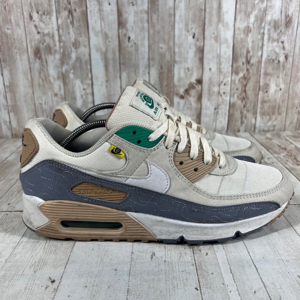 Nike Air Max 90 Moving Co Hemp White Stadium Green DV2614-100 Mens 11